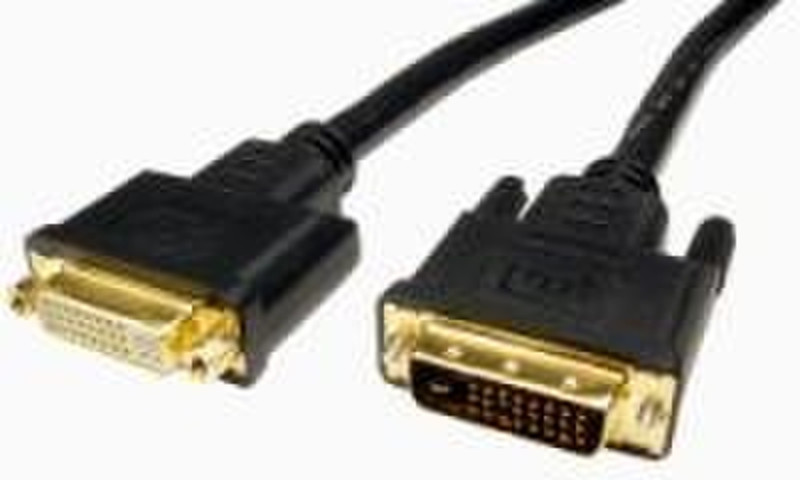 Cables Unlimited DVI D M/F 6 Ft 1.83м DVI-D DVI-D Черный DVI кабель