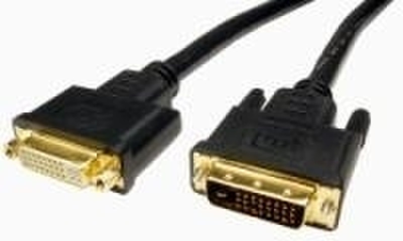 Cables Unlimited DVI D M/F 15 Ft 4.57м DVI-D DVI-D Черный DVI кабель