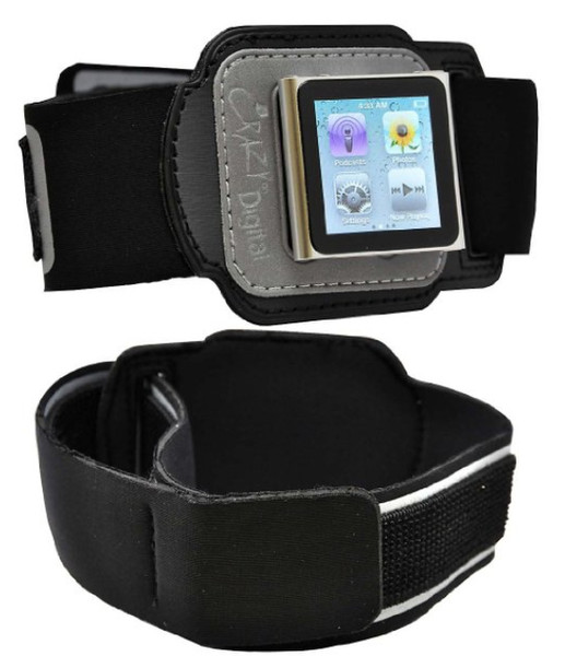 CrazyOnDigital Armband Case, iPod Nano 6G Armband case Black