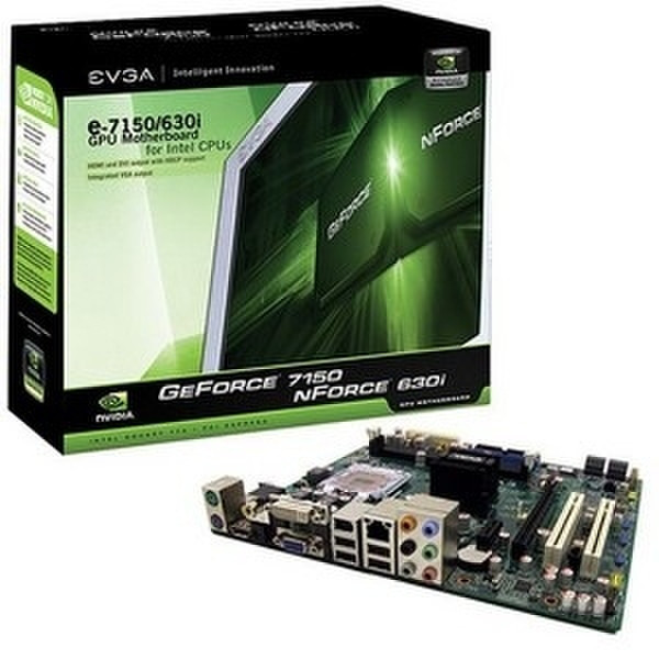 EVGA nForce e-7150/630i Socket T (LGA 775) Микро ATX материнская плата
