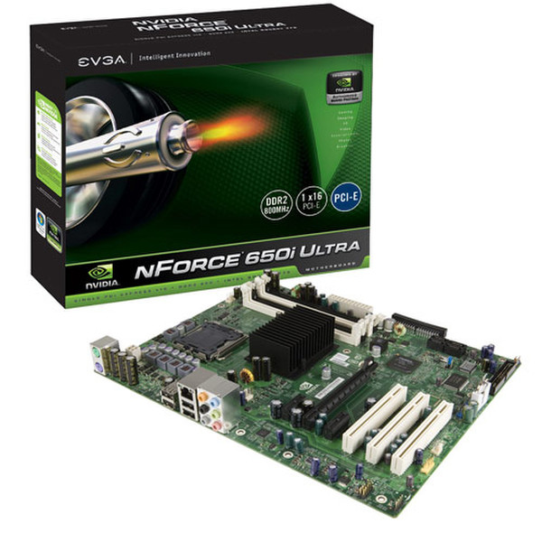 EVGA nForce 650i Ultra 775 Socket T (LGA 775) ATX материнская плата