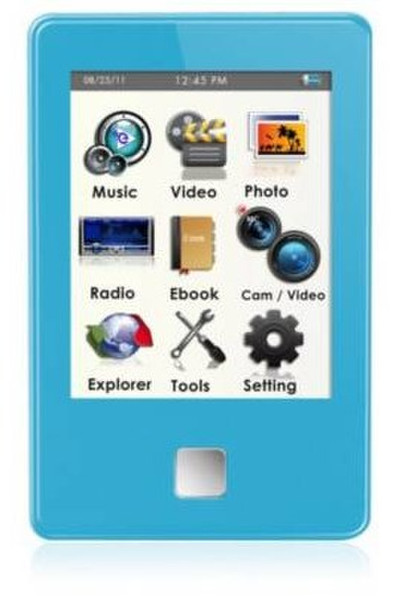 Ematic EM804VID MP3 4GB Blue