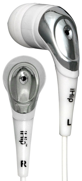 iHip IP-EP27-W Intraaural In-ear Silver,White headphone