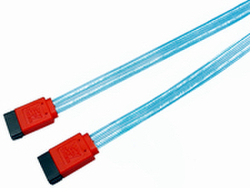Cables Unlimited FLT-6100-18B Blue SATA cable