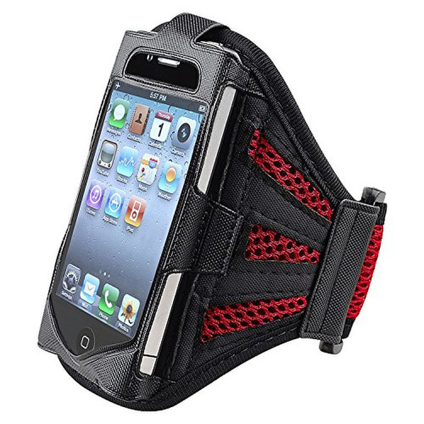 eForCity CAPPXXXXAB03 Armband case Black,Red MP3/MP4 player case