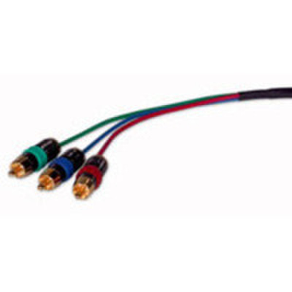 C2G 30ft Plenum-Rated Component Video Cable 9m 3 x RCA Black component (YPbPr) video cable