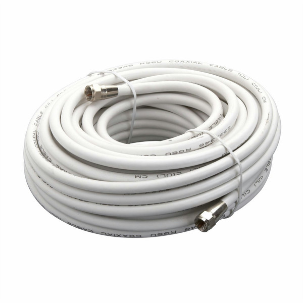 AmerTac VG105006W 15.2m F Connector F Connector White coaxial cable