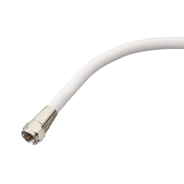 AmerTac VG100306W 0.9m F Connector White coaxial cable