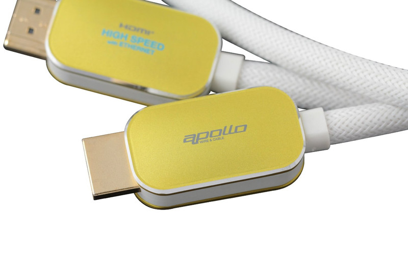 Apollo 471748026204 1.8м HDMI HDMI Черный, Белый HDMI кабель