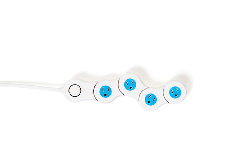 Quirky Pivot Power Junior White surge protector