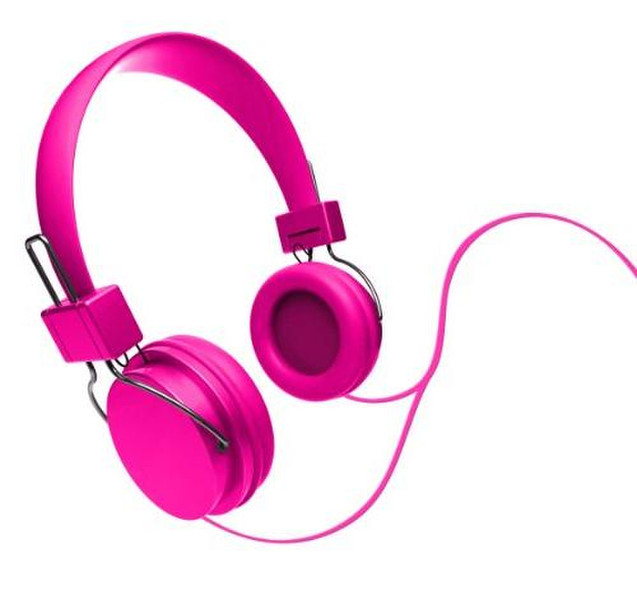 iHip IP-DJZ16-NP Ohraufliegend Kopfband Pink Kopfhörer
