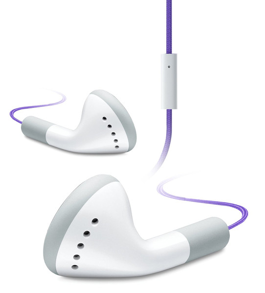 iHip IP-IV-NPR Binaural In-ear Purple,White mobile headset