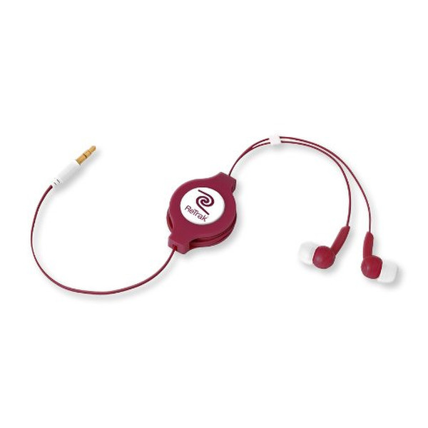 ReTrak ETAUDIOAGG Intraaural In-ear Red headphone