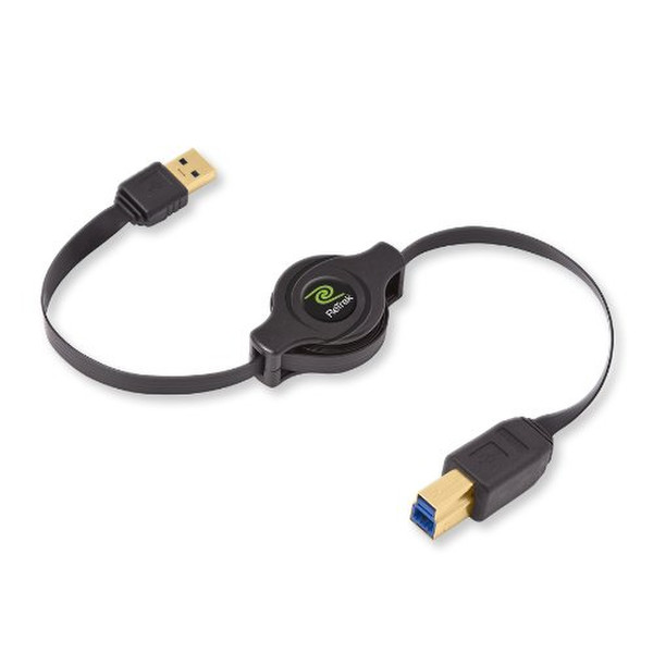 ReTrak ETCABLERU3AB 1m USB A USB B Black USB cable