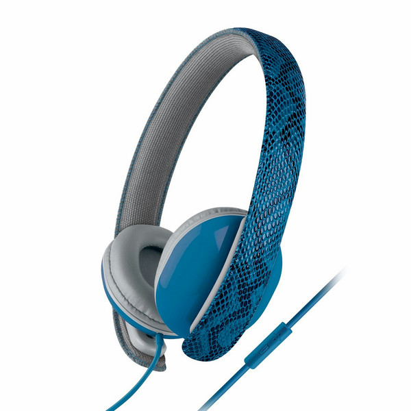 Merkury Innovations UB-HM100-400 Binaural Head-band Blue mobile headset
