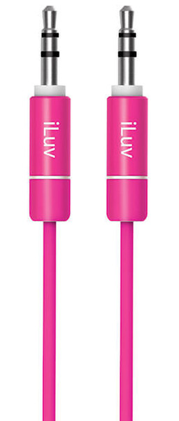 iLuv iCB110 0.9m 3.5mm 3.5mm Pink audio cable
