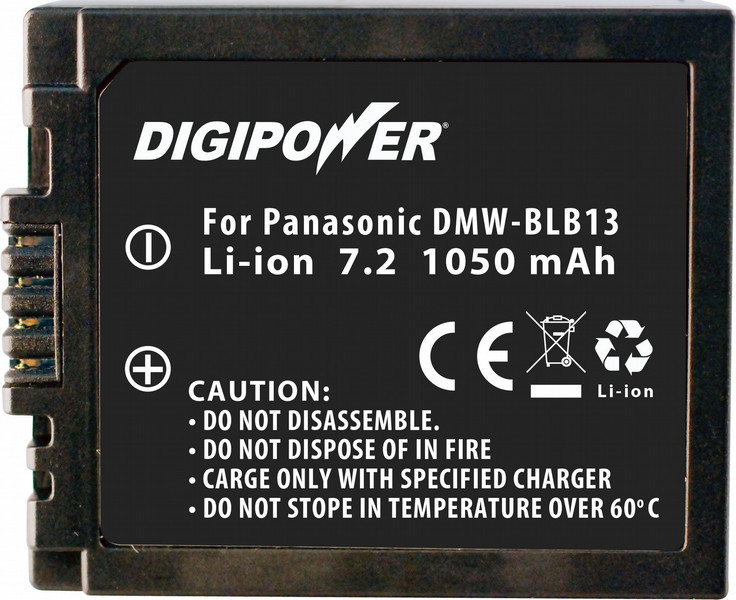 Digipower BP-BLB13 Lithium-Ion 1050mAh 7.2V rechargeable battery