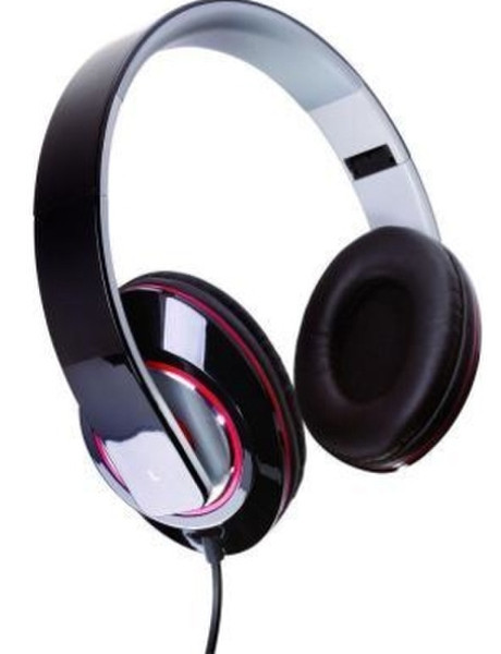 Sunbeam Stereo Bass Foldable Headphone Kopfband Binaural Verkabelt Schwarz, Grau, Rot