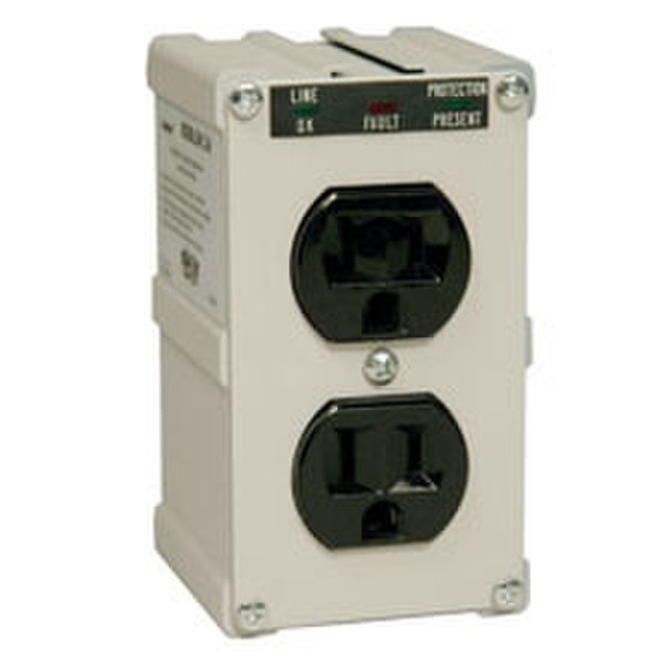 Tripp Lite ISOBLOK2-0 2AC outlet(s) 120V Black,Grey surge protector