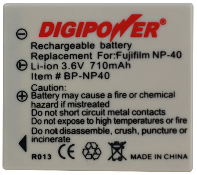 Digipower BP-NP40 Lithium-Ion 710mAh 3.6V Wiederaufladbare Batterie