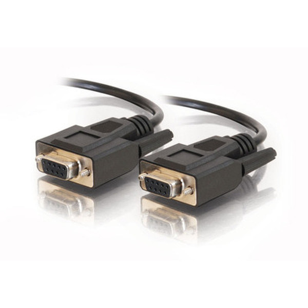 C2G 6ft DB9 F/F Cable - Black 1.8m Black serial cable