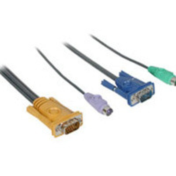 C2G 3m VGA and PS/2 KVM Replacement Cable 3м Серый кабель клавиатуры / видео / мыши