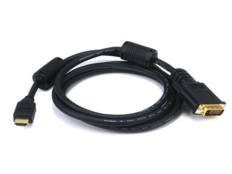 Monoprice 102696 1.8м Micro-HDMI M1-D (P&D) Черный адаптер для видео кабеля
