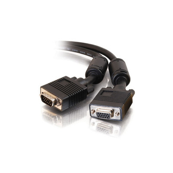 C2G 75ft Pro Series HD15 M/F UXGA Monitor Extension Cable 22.86m VGA (D-Sub) VGA (D-Sub) Black VGA cable