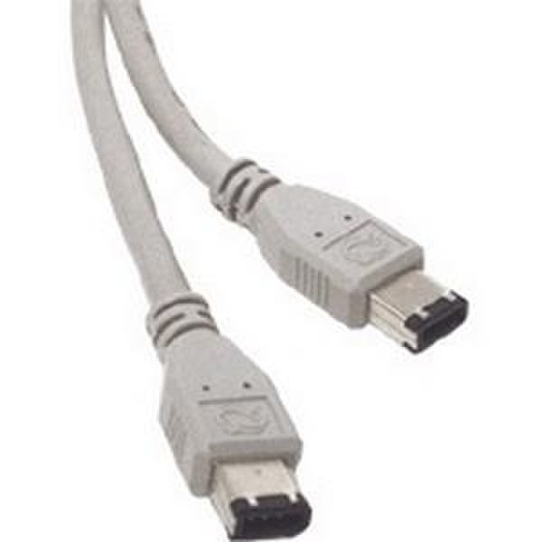 C2G 3m IEEE-1394 Firewire® Cable 6-pin/4-pin 3м Серый FireWire кабель