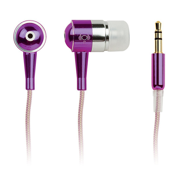 Merkury Innovations MI-HP5580 Intraaural In-ear Purple headphone