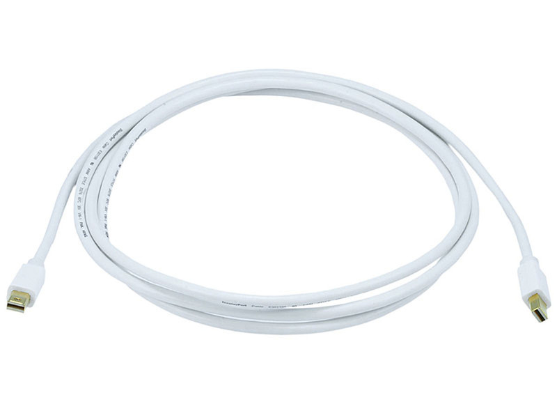Monoprice 6ft 32AWG Mini DisplayPort Cable - White