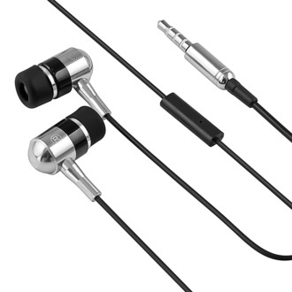 eForCity 263015 Intraaural In-ear Black,Silver headphone