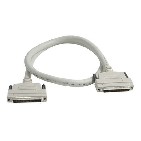 C2G 6ft SCSI-3 Ultra2 LVD/SE MD68M/M Cable (Thumbscrew) 1.82m White SCSI cable