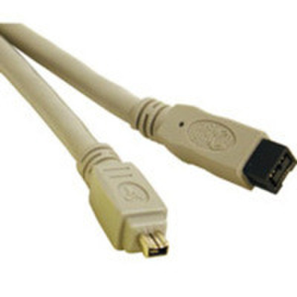 C2G 1m IEEE-1394B Firewire® 800 9-pin/4-pin Cable 1m 9-p 4-p Grey firewire cable