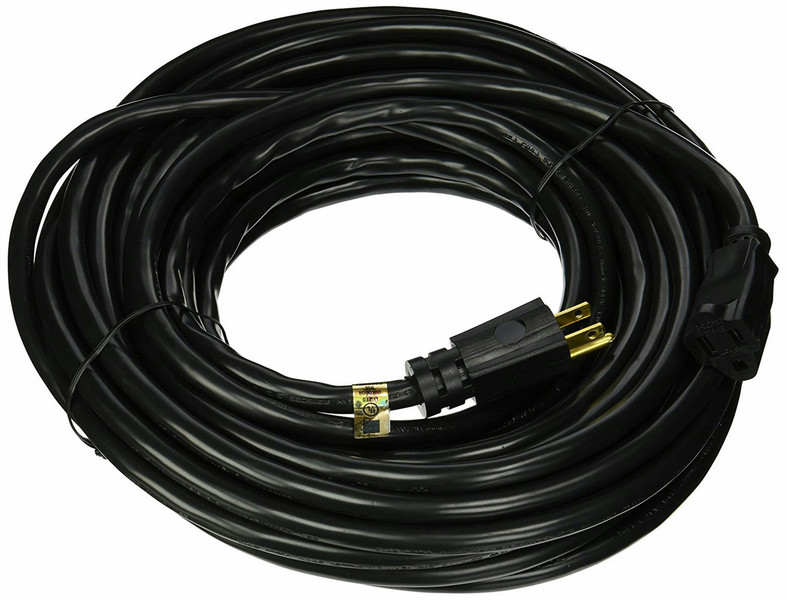Monoprice 105305 15m NEMA 5-15P NEMA 5-15R Black power cable