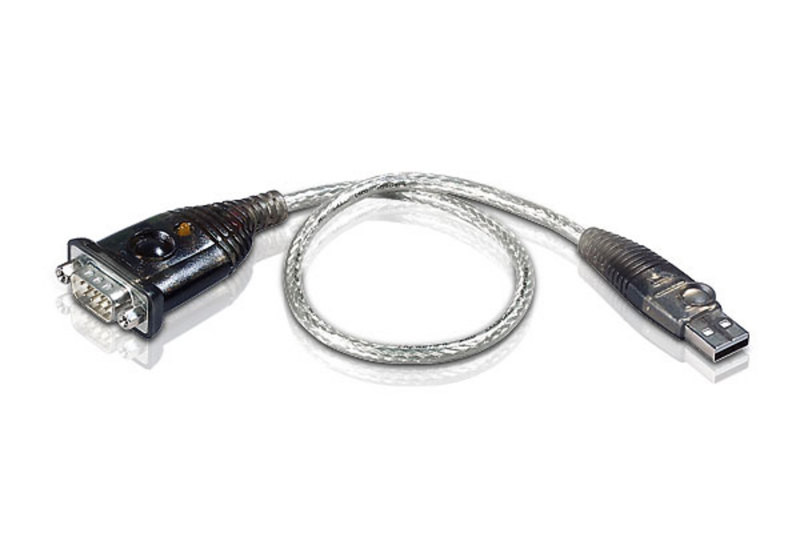 Aten UC232A USB RS-232 Cеребряный кабельный разъем/переходник