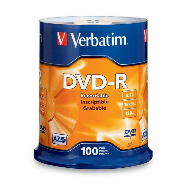 Verbatim 97460 4.7GB DVD-R 100Stück(e) DVD-Rohling