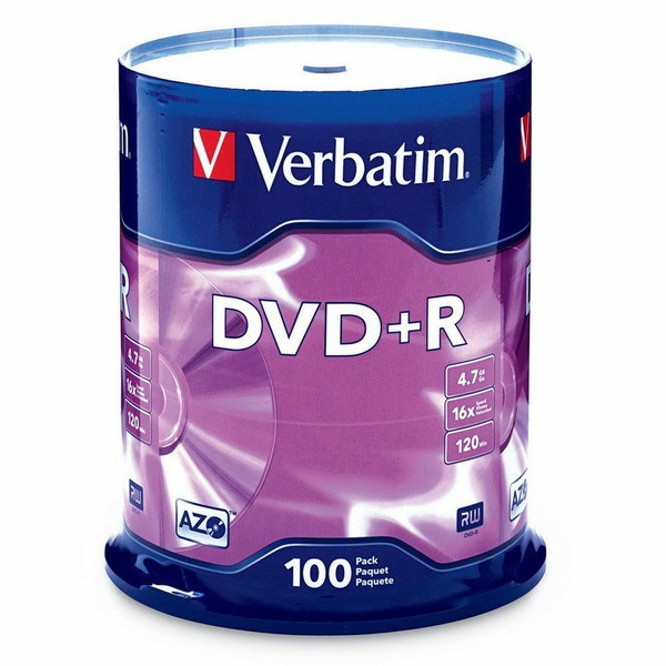 Verbatim 97459 4.7GB DVD+R 100Stück(e) DVD-Rohling