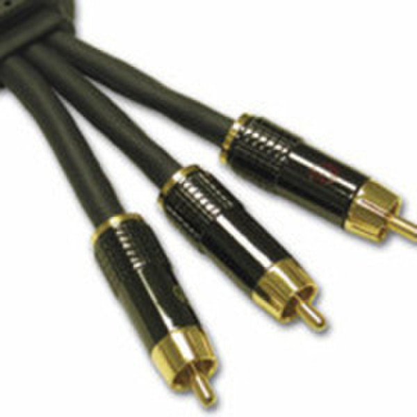 C2G 12ft SonicWave™ RCA 3.65m 3 x RCA 3 x RCA Black component (YPbPr) video cable