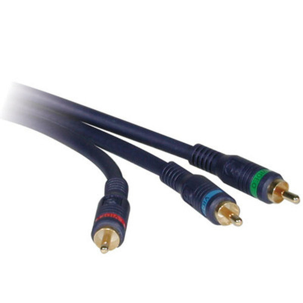 C2G Component Video Cable, 12ft 3.65m 3 x RCA 3 x RCA Black component (YPbPr) video cable