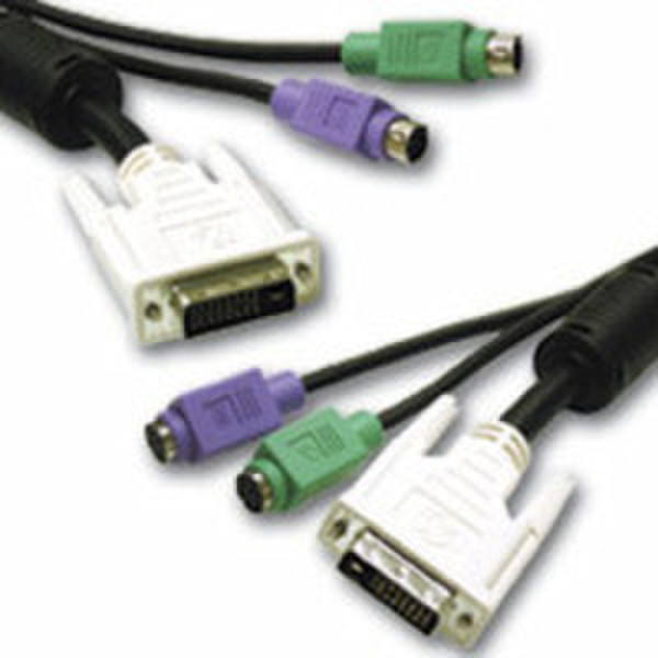 C2G 5m DVI Single Link KVM Cable 5m Schwarz Tastatur/Video/Maus (KVM)-Kabel