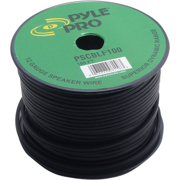 Pyle PSCBLF100 30.5м Черный аудио кабель