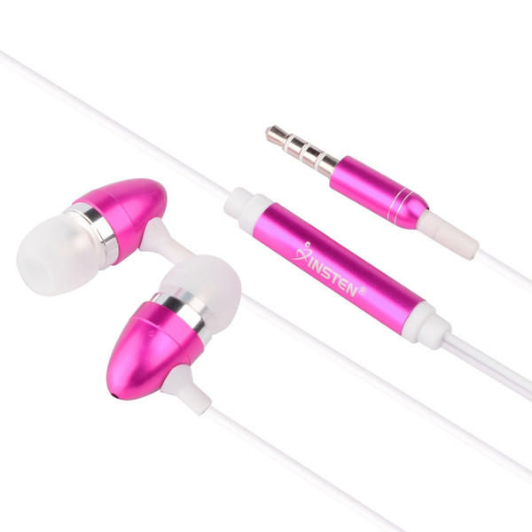 eForCity 336261 In-ear Binaural Wired Pink,White mobile headset