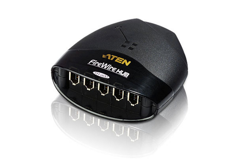 Aten FH600 400Мбит/с Черный хаб-разветвитель