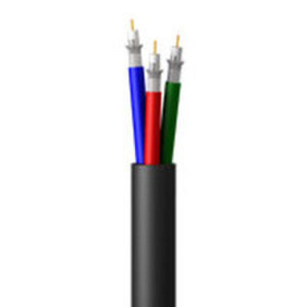 C2G 100ft 3-Miniature Coax Component Video Cable 305m Black coaxial cable