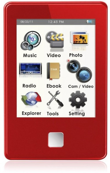 Ematic EM804VID MP3 4GB Red