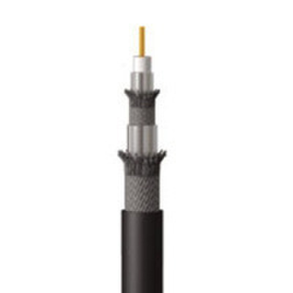 C2G 1000ft RG6/U Quad Shield In Wall Coaxial Cable 304.8м Черный коаксиальный кабель