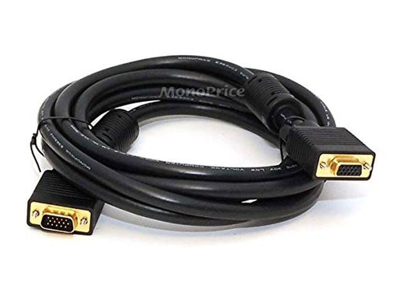 Monoprice 100088 3m VGA (D-Sub) VGA (D-Sub) Black