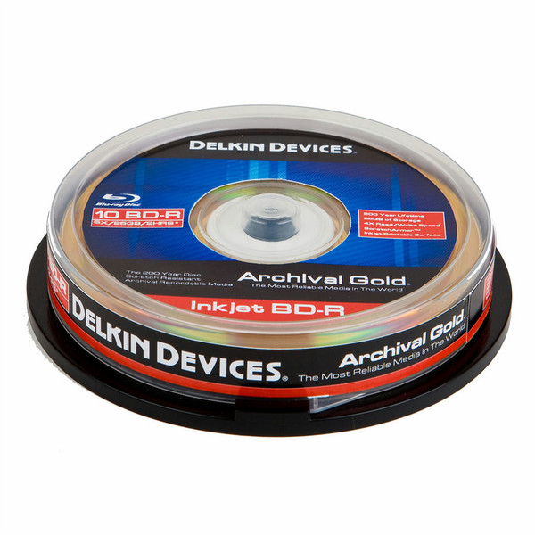 Delkin DDBD-R-I/10 SPIN 6X чистые Blu-ray диски