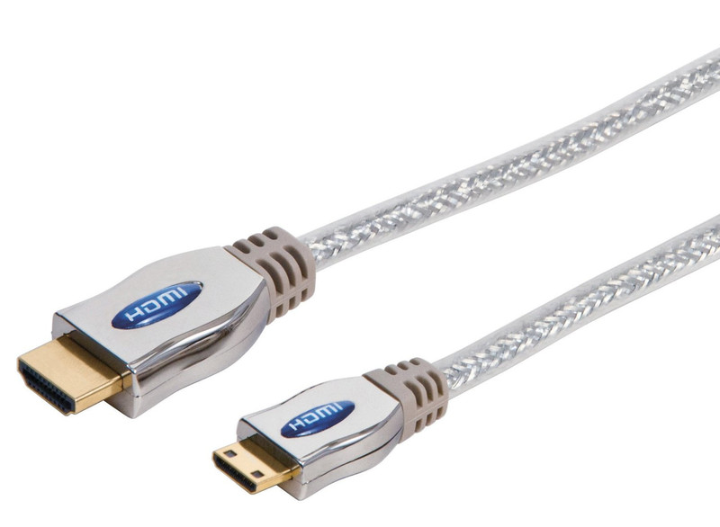 AmerTac VH3003HDMN 0.9m HDMI Mini-HDMI Grau HDMI-Kabel